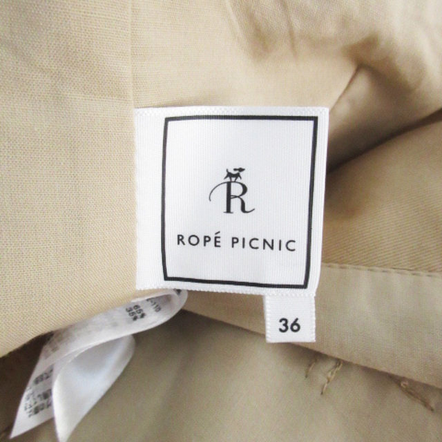 Rope' Picnic(ロペピクニック)のロペピクニック タックパンツ ワイドパンツ ロング丈 36 ベージュ /FF20 レディースのパンツ(その他)の商品写真