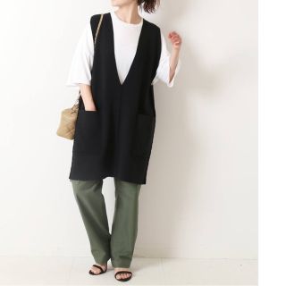 スピックアンドスパン(Spick & Span)の【2022A/W】Spick & Spanネックロングベスト(ベスト/ジレ)