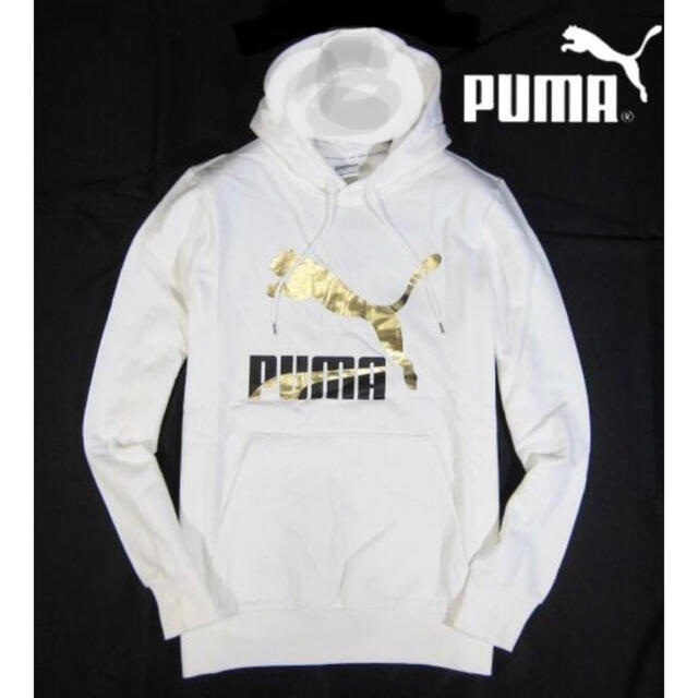 【PUMA / プーマ】プルオーバー パーカースウェット（メンズ・XL白）