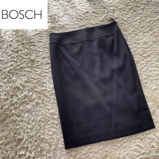 BOSCH - 【美品】ボッシュ タイトスカート 黒 膝丈スカート オフィスカジュアル