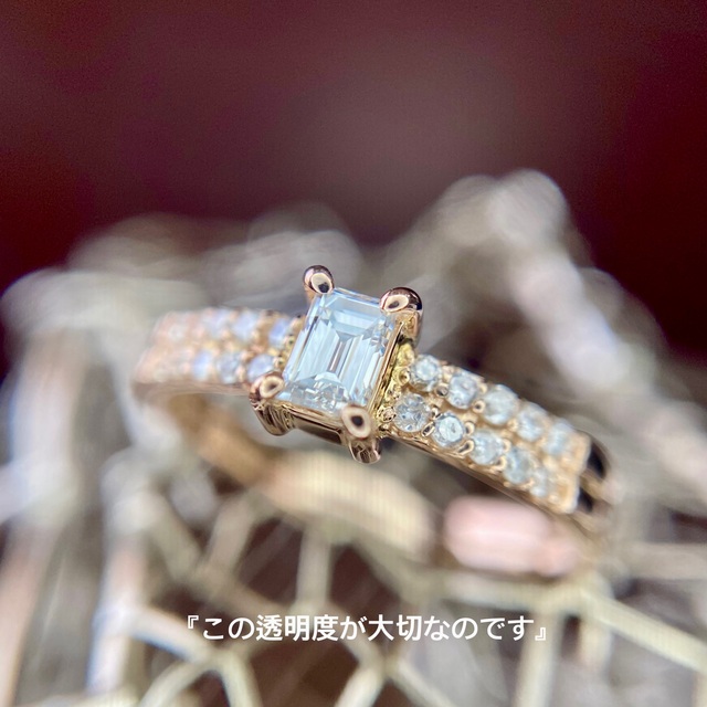 『専用です』天然ダイヤモンド 計0.325ct E-VS2 K18PG