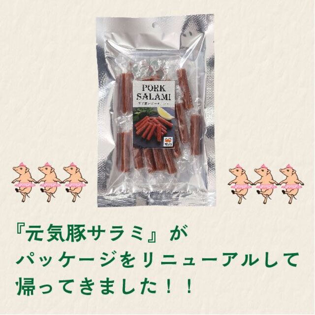 元気豚サラミ　60ｇ 食品/飲料/酒の食品(肉)の商品写真