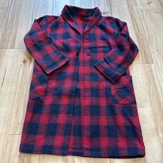 ロングチェックシャツ♡120cm(ブラウス)