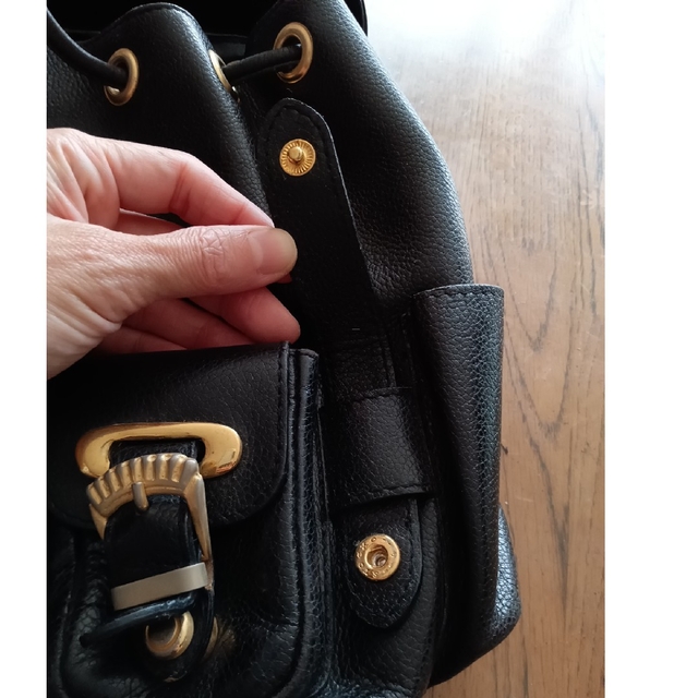 GIANNI VERSACE/レザー/ミニリュック/BLACK-bydowpharmacy.com
