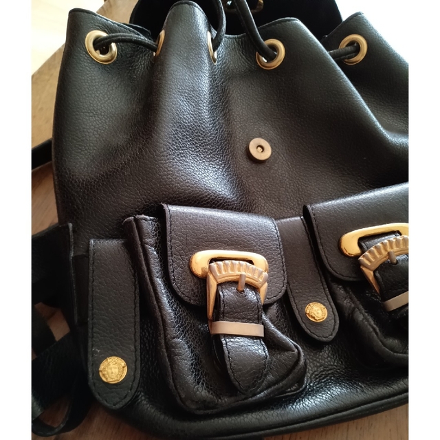GIANNI VERSACE/レザー/ミニリュック/BLACK | www.suellencolombo.com.br