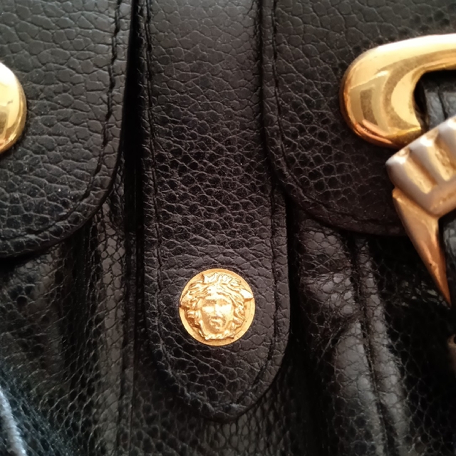 GIANNI VERSACE/レザー/ミニリュック/BLACK | www.suellencolombo.com.br