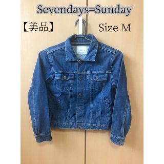 セブンデイズサンデイ(SEVENDAYS=SUNDAY)の【美品】セブンデイズ=サンデー Gジャン サイズM 着用回数1回(Gジャン/デニムジャケット)