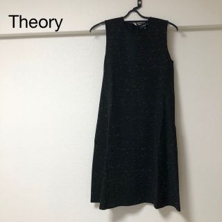 セオリー(theory)の【未使用】Theory ノースリーブ ワンピース　ブラック系(ひざ丈ワンピース)