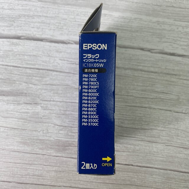 EPSON インクカートリッジ IC1BK05W ブラック2個入り