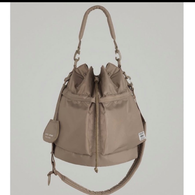グッズ HYKE x PORTER 2WAY TOOL BAG LARGE ベージュ ショルダーバッグ