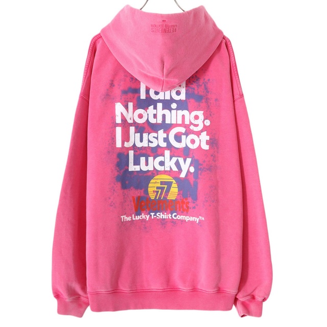 VETEMENTS ヴェトモン "I GOT LUCKY HOODIE"トップス