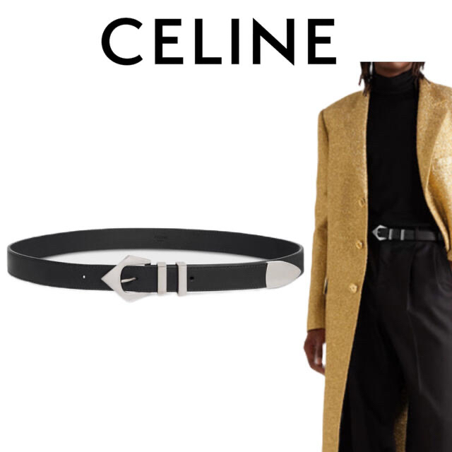 celine(セリーヌ)のCELINE セリーヌ ミディアム スパイクベルト / カーフスキン メンズのファッション小物(ベルト)の商品写真