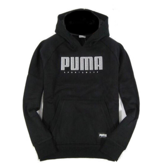 プーマ(PUMA)の【PUMA / プーマ】裏フリース スウェット パーカー（メンズM相当ブラック）(パーカー)