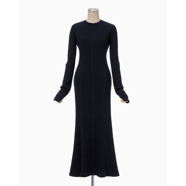 mame Open Back Ribbed Jersey Dress