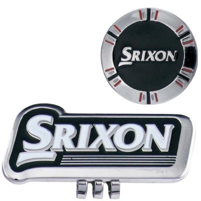 Srixon(スリクソン)のダンロップ スリクソン クリップ マーカー SRIXON  ブラック スポーツ/アウトドアのゴルフ(その他)の商品写真