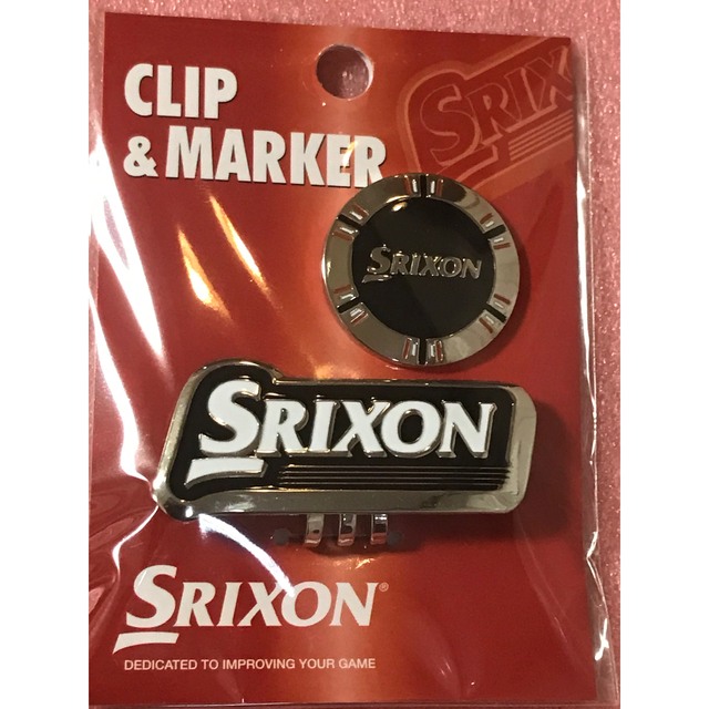 Srixon(スリクソン)のダンロップ スリクソン クリップ マーカー SRIXON  ブラック スポーツ/アウトドアのゴルフ(その他)の商品写真