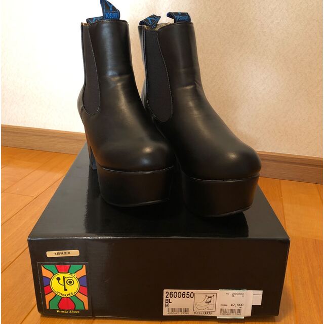 YOSUKE(ヨースケ)のヨースケ　厚底サイドゴアブーツ （ブラック） レディースの靴/シューズ(ブーツ)の商品写真