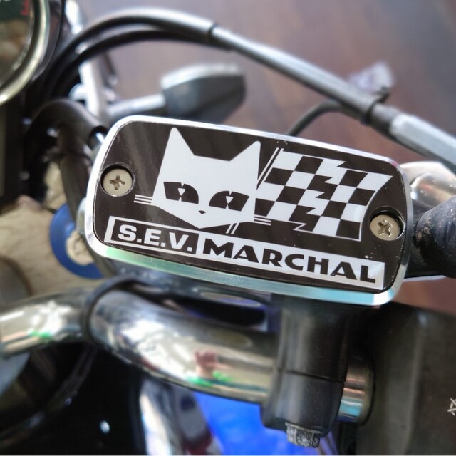 ■純正マスターシリンダーCNCアルミキャップ【ホンダ汎用】MARACHAL黒 自動車/バイクのバイク(パーツ)の商品写真