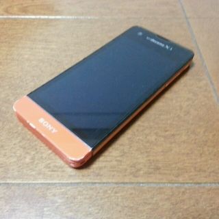 美中古品 SO-05D Xperia SX オレンジ(スマートフォン本体)