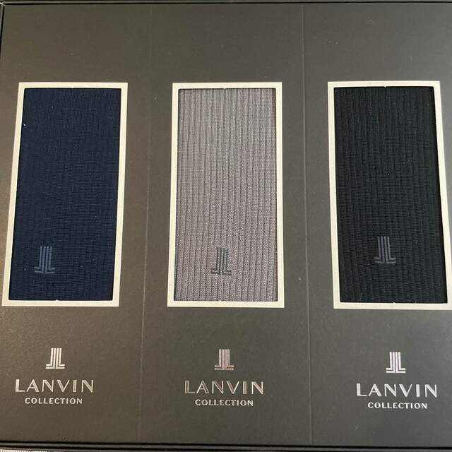 LANVIN(ランバン)のランバン　Lanvin 紳士靴下　3足セット メンズのレッグウェア(ソックス)の商品写真