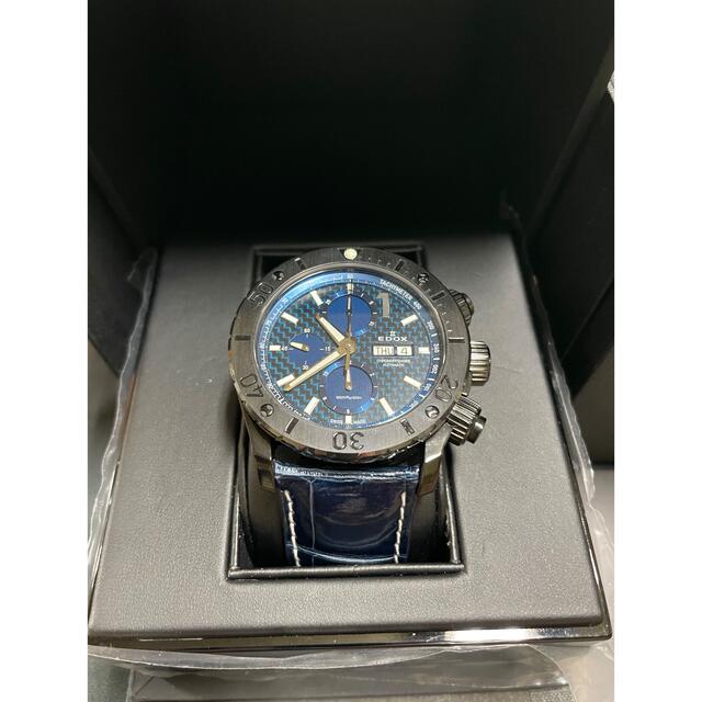 【お買得！】 EDOX - 美品　エドックス　EDOX クロノオフショア 腕時計(アナログ)