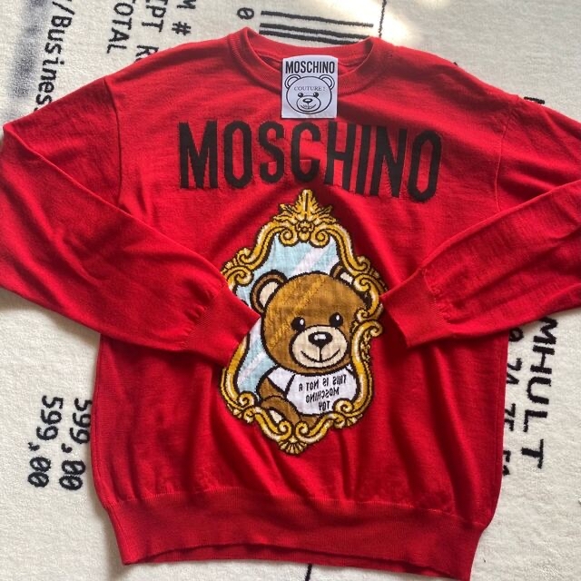 値下げ☆ MOSCHINO 22aw テディベア ニット プルオーバー-www ...