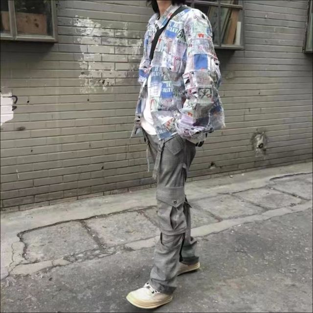 19SS Valentino カモフラロゴパンツ 48サイズ-