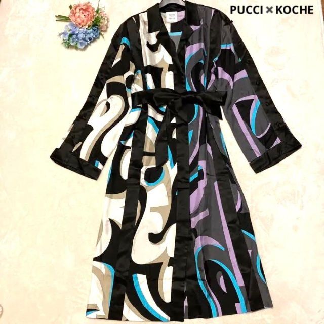 EMILIO PUCCI(エミリオプッチ)の✨新品同様✨エミリオプッチ✖️KOCHE コラボ　36 ワンピースシルク100% レディースのワンピース(ロングワンピース/マキシワンピース)の商品写真