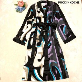 エミリオプッチ(EMILIO PUCCI)の✨新品同様✨エミリオプッチ✖️KOCHE コラボ　36 ワンピースシルク100%(ロングワンピース/マキシワンピース)