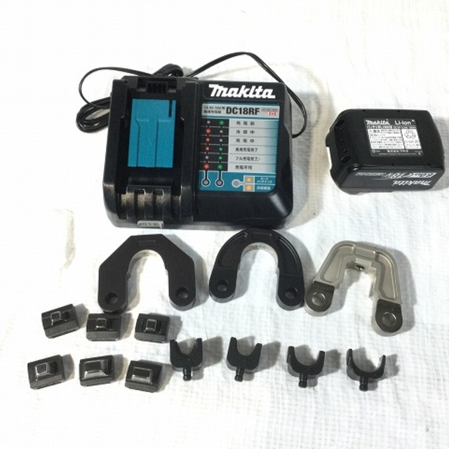 Makita(マキタ)の☆未使用品☆ makita マキタ 18V 充電式圧着機 TC300DRG バッテリ（18V 6.0Ah）アタッチメント付き 充電器付き+ケース 60864 自動車/バイクのバイク(工具)の商品写真