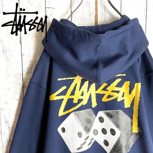 STUSSY(ステューシー)の【入手困難Lサイズ☆即完売モデル】ステューシー サイコロダイス ロゴ パーカー メンズのトップス(パーカー)の商品写真