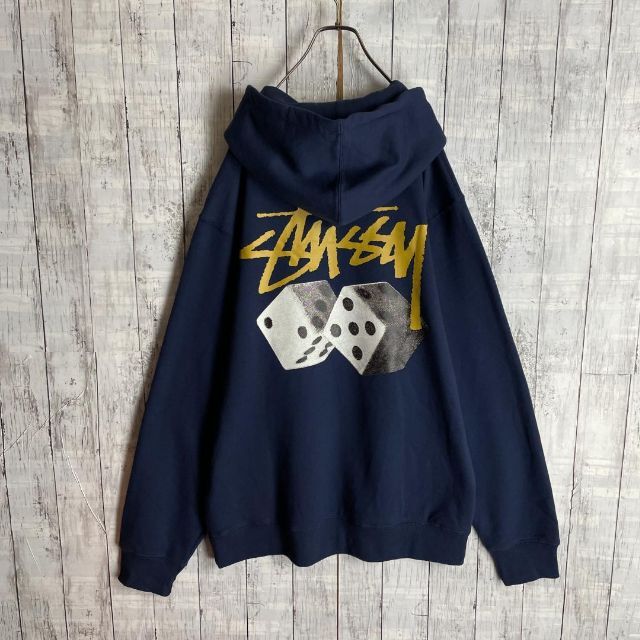 STUSSY(ステューシー)の【入手困難Lサイズ☆即完売モデル】ステューシー サイコロダイス ロゴ パーカー メンズのトップス(パーカー)の商品写真