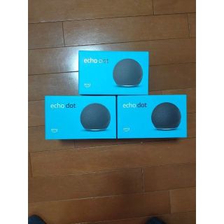 エコー(ECHO)の【新品未開封】Echo Dot 第4世代 with Alexa チャコール　3個(スピーカー)