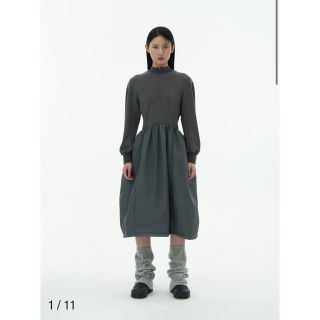 amomento SHEER PADDED DRESS(ロングワンピース/マキシワンピース)