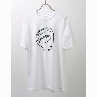 加賀美健×スーツカンパニー ウォッシャブル コットンＴシャツ ホワイト(Tシャツ/カットソー(半袖/袖なし))