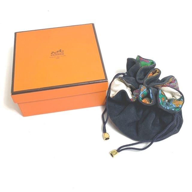 Hermes - エルメス HERMES ブルスアビジュー ART DES STEPPES 巾着