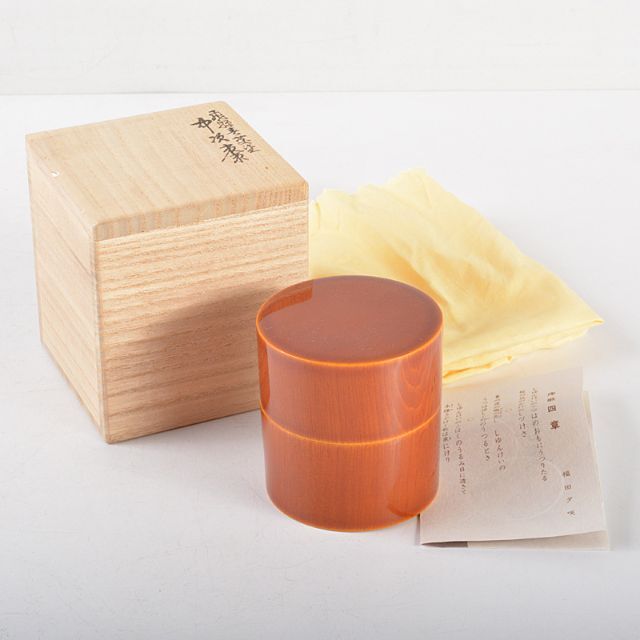 茶道具 飛騨春慶塗 俵石堂 福田屋造 中次棗 共箱 C R5103の通販 茶道具 飛騨春慶塗 俵石堂 福田屋造 中次棗 共箱 C R5103の通販