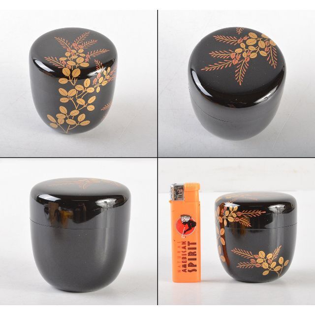茶道具 輪島塗 蒔絵師 一后一兆監修 萩棗 共箱 V R5117の通販 by 茶道具 輪島塗 蒔絵師 一后一兆監修 萩棗 共箱 V R5117の通販 by