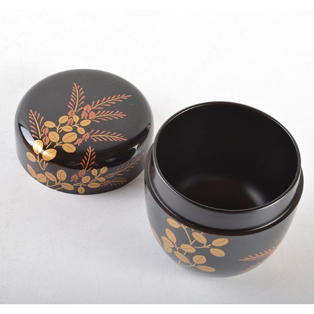 茶道具 輪島塗 蒔絵師 一后一兆監修 萩棗 共箱 V R5117の通販 by 茶道具 輪島塗 蒔絵師 一后一兆監修 萩棗 共箱 V R5117の通販 by