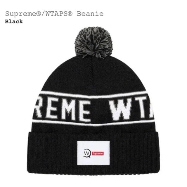 Supreme(シュプリーム)のSupreme 21aw WTAPS Beanie BLACK メンズの帽子(ニット帽/ビーニー)の商品写真