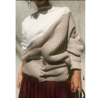 アメリヴィンテージ(Ameri VINTAGE)のアメリ UNUSUAL KNIT SWEAT(トレーナー/スウェット)