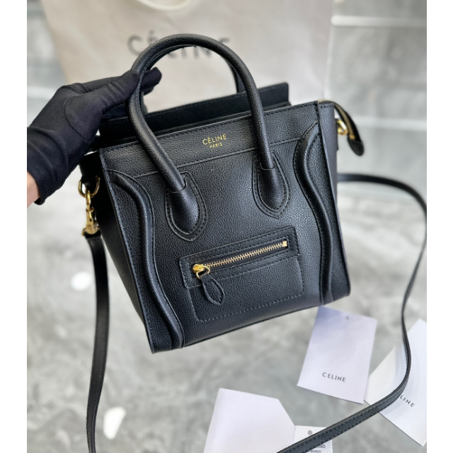 人気商品☆ CELINE ラゲージ ナノ☆ブラック - luizaannaresidencial