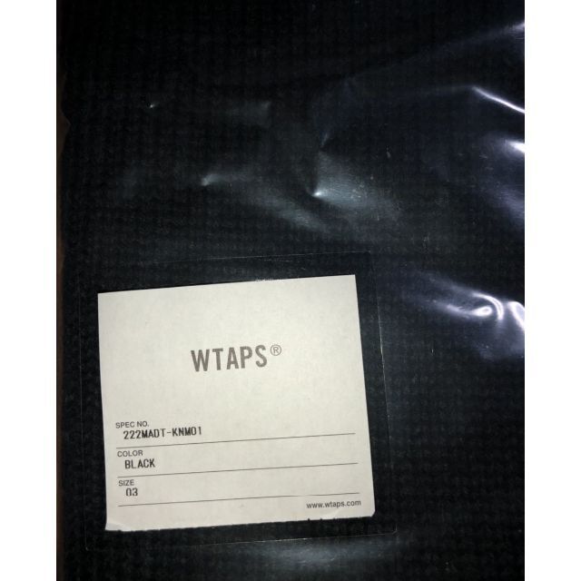 BLACK L 22AW WTAPS DITCH / VEST / ACRYLI