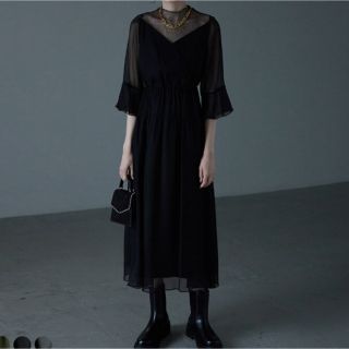 ユナイテッドアローズ(UNITED ARROWS)のもみぢ様専用【etoll.】ラメチュールシフォンドレス(ロングドレス)