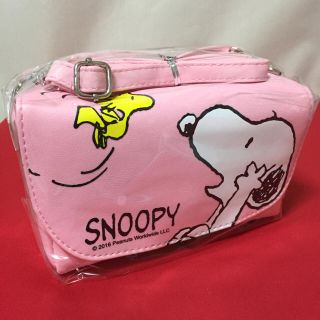 スヌーピー(SNOOPY)の新品☆送料込 スヌーピー ポシェット ポーチバッグ ピンク(ポシェット)