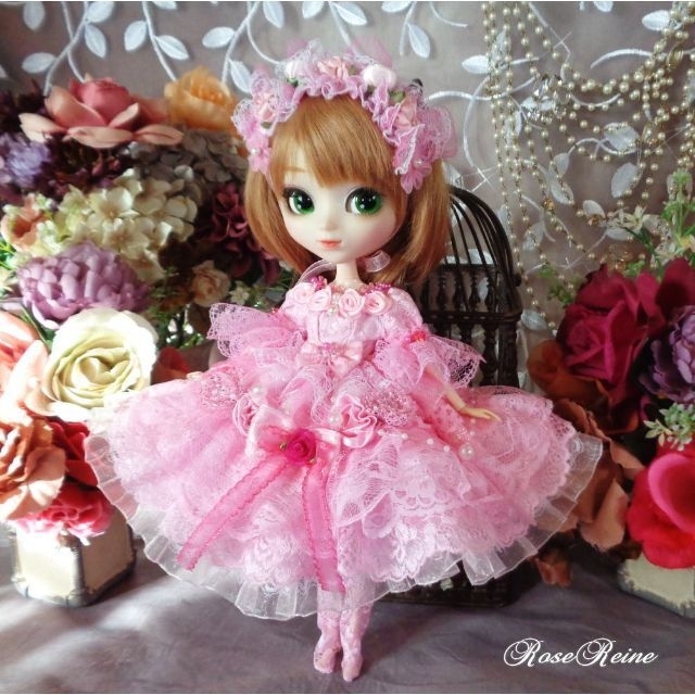 X様専用ページ ロリータロマンス 花の妖精ラブリーピンクのプリンセスドールドレス