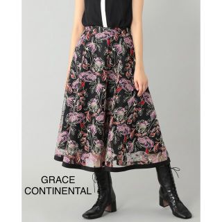 グレースコンチネンタル(GRACE CONTINENTAL)のるなぷぅ様専用 GRACE CONTINENTAL フラワーチュールスカート(ロングスカート)