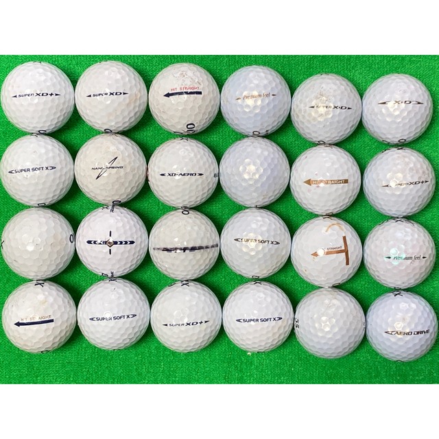 ゴルフボール ロストボール ゼクシオ グレード各種 24球 11/4 スポーツ/アウトドアのゴルフ(その他)の商品写真