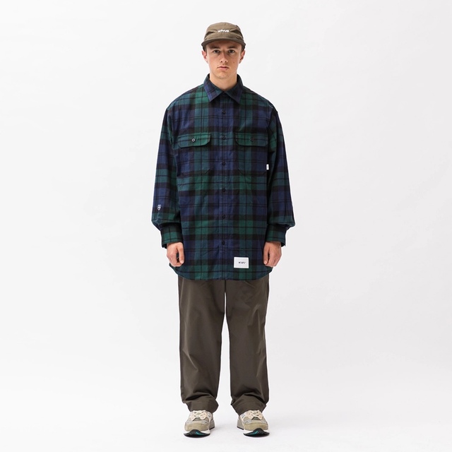 WTAPS 22AW DECK LS COTTON FLANNEL シャツ M 2