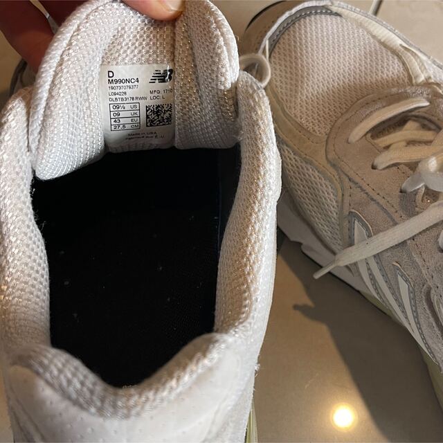 New Balance(ニューバランス)のNew Balance 990v4 white メンズの靴/シューズ(スニーカー)の商品写真